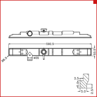 Бачок радиатора Hyundai H100 Porter, Starex 2091