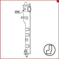 Бачок радиатора Mazda 626, Mx6 2576