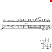 Бачок радиатора Nissan Frontier, King Cab, Navara, Pathfinder, Pick Up, Xterra, Gloria 2983